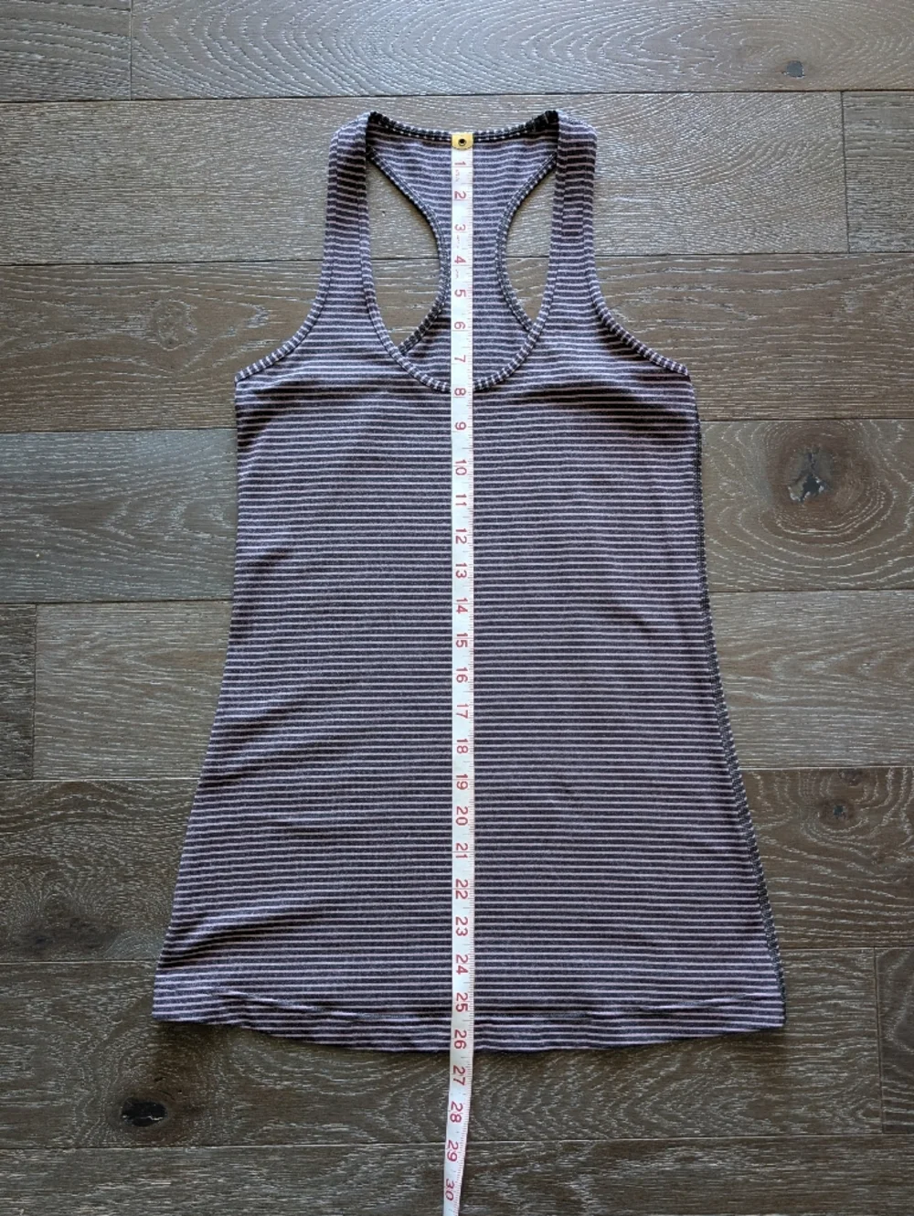 Lululemon Athletica Cool Racerback Hyper Stripe Mauvelous Heathered Black